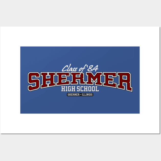 SHERMER HIGH SCHOOL Wall Art by Aries Custom Graphics